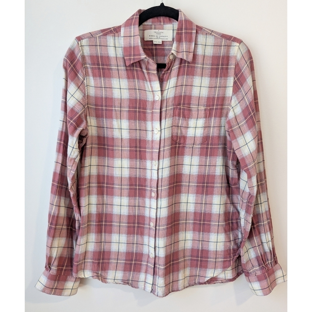 Trovata Birds Of Paradise Plaid Lightweight Flannel